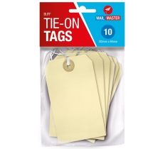 Mail Master Buff Brown Manilla Strung Tags Pack Of 10