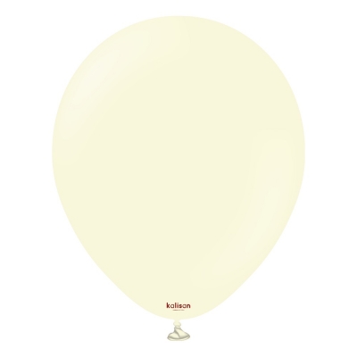 Kalisan 12" Standard Macaron Pale Yellow Balloons 100pc