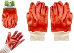 Red Dipped Work Gloves 1 Pair