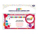 Happy Birthday Scratch & Reveal Surpise Voucher Card