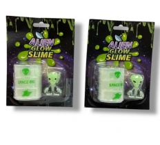 Alien Glow Slime On Card