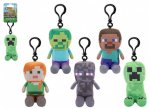 Minecraft Plush Character Clip On 13cm