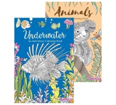 Animals & Under Water Colouring Book