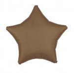 Amscan Silk Lustre Truffle Star Standard Foil Balloons