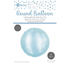 Baby Blue Metallic 18" Round Foil Balloon