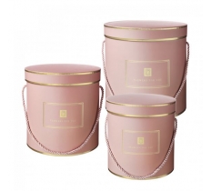 Hamilton Hat Boxes - Flowers For You Pink And Gold