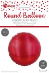 Red Metallic 18" Round Foil Balloon