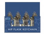 Fathers Day 1oz Hip Flask Keychain