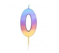 Age Zero Rainbow Ombre Candle ( 1 )