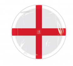 England Paper Plates 10 Pack