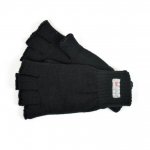 MENS BLACK THINSULATE FINGERLESS GLOVES