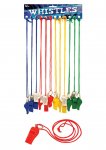Plastic Whistle With String X 12 ( 23p Each )
