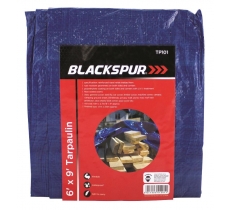 Blackspur 6' ( 1.8M ) X 9' ( 2.7M ) Tarpaulin - Blue