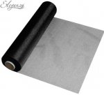Eleganza Soft Sheer Organza 20cm X 26M Black