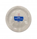 ROYAL MARKETS 23CM 9" PAPER PLATES 100 PACK