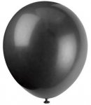 12" Premium Latex Balloons 10 Pack Phantom Black