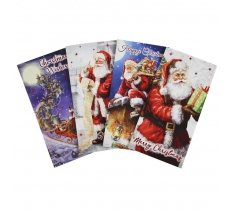 Christmas Traditional Santa Money Wallet Pack Of 4