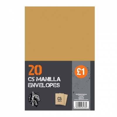 20 C5 Manila Envelopes