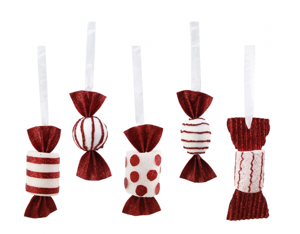 Candy Cane Sweet Deco 10-12Cm ( Assorted Designs ) - Click Image to Close