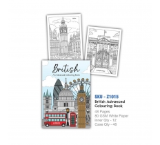A4 Adult British Colouring Book (VAT ZERO)