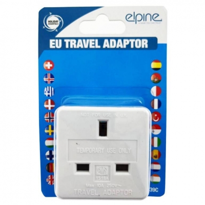 10A Travel Adaptor With European Pin