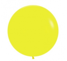 Fashion Colour Yellow 24" Latex Balloons 60cm 3 Pack