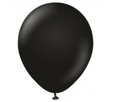 Kalisan 12" Standard Black Latex Balloons 100 Pack