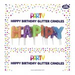 Happy birthday Glitter Candles