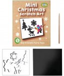 XMAS MINI SCRATCH ART SET 12X10CM