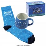 Dad Mug with Star Design and Dad in a Billion Socks with Box
