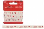 I Love You Ribbon 1.5cm X 3m