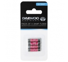 Daewoo 3Amp Mains Fuses 4 Pack