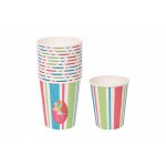 Bello Paper Tumbler 8oz 12 Pack Stripe/Lolly Design