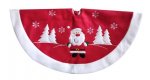 Deluxe Plush Red Santa Christmas Tree Skirt