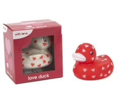 Heart Print PVC Duck ( Assorted Colours )