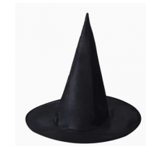 ADULT BLACK WITCHES HAT 39 X 37CM