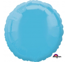 18" Foil Round Caribbean Blue Balloon