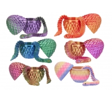 3D Printed Snake Toy In Egg