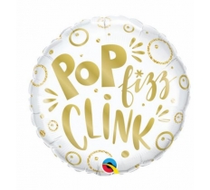18" ROUND POP FIZZ CLINK BALLOON