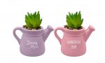 Mothers Day Ceramic Watering Can Ornament 11.5cm