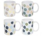Mad About Mugs Mugs 11oz U Shaped Neutral Polka Dot