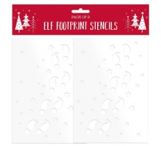 Christmas Elf Footprint Stencil