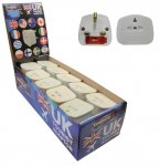 UK Visitor Adaptor Bulk Packaging in a Display box
