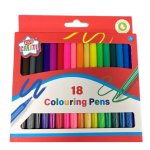 Fibre Tip Colouring Pens 18 Pack