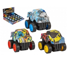 Pull Back Graffiti Truck Racer 6cm