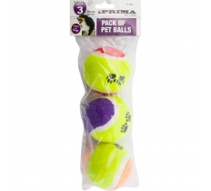 3pk Pet Play Tennis Balls