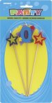 Number 0 Star Candles Set