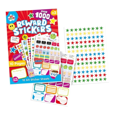 Kids Create Activity 10 A4 Sheet Reward Sticker Pad