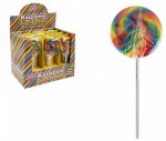 Rainbow Swirl Candy Lolly On Stick 40gm