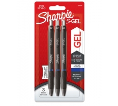 Sharpie S-Gel Blue Medium Gel Pens 0.7mm Pack Of 3